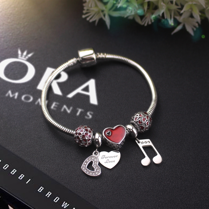 Lắc vòng tay titan phong cách Pandora TA316