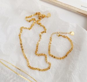Combo 2 món dây chuyền và lắc tay đuôi phụng