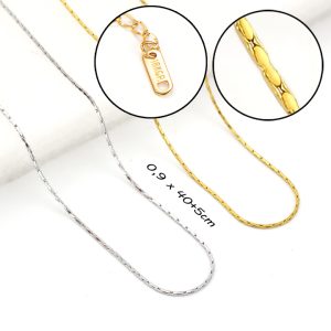 TN675e Dây chuyền nữ titan trơn không mặt