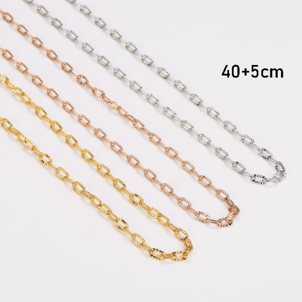 TN635y-Dây chuyền titan mắc xích chạm móc máy