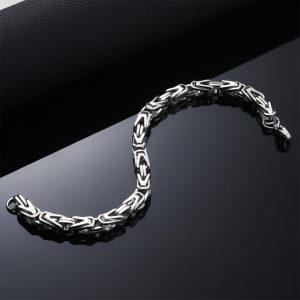 LN143c Lắc tay nam titan kiểu chữ V