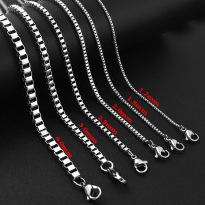 DN198a Dây chuyền inox ô vuông