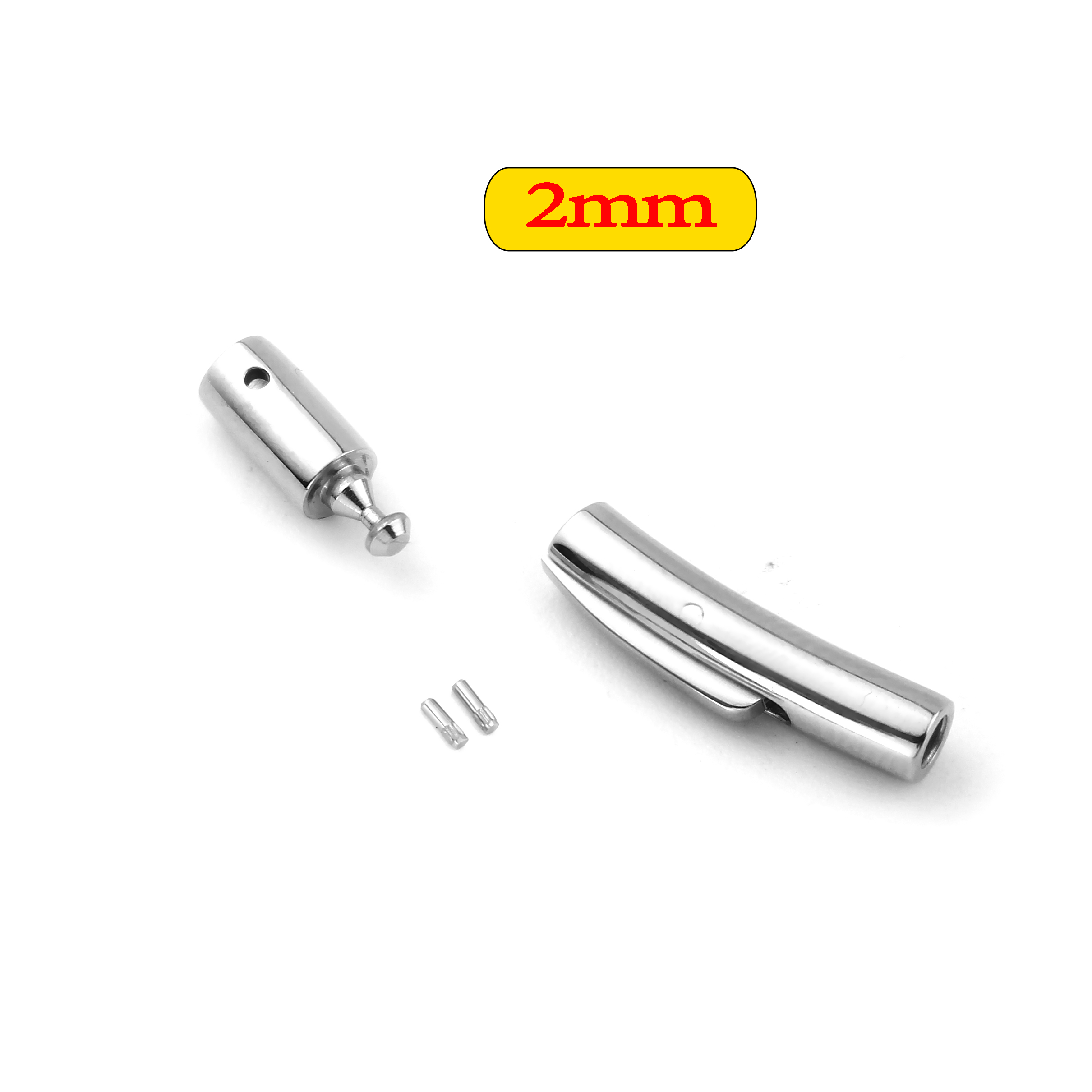 LK015b Khóa Titan kiểu ống tròn kết nối bằng chốt đinh 2mm
