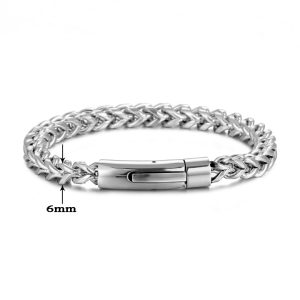 LN157a Lắc tay titan nam Titan 6mm khóa ống tròn