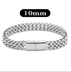 LN159c Lắc tay titan nam Titan 2 hàng lưới khóa hộp