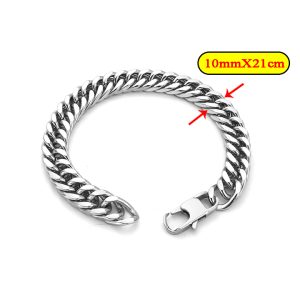 LN161a Lắc tay titan nam kiểu lật đôi 10mm