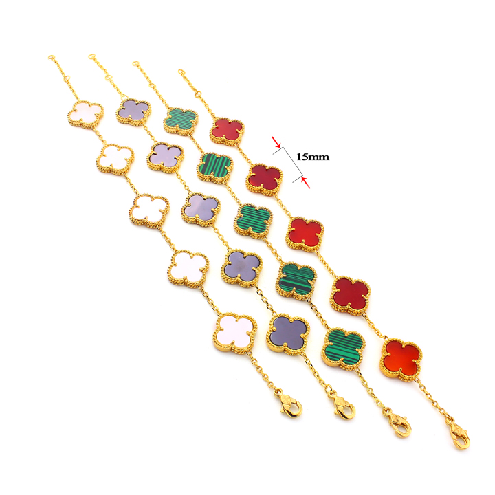 TA185a Lắc tay Titan van cleef 5 bông 15mm