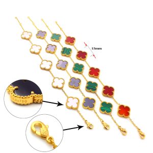 TA185d Lắc tay Titan van cleef 5 bông 15mm