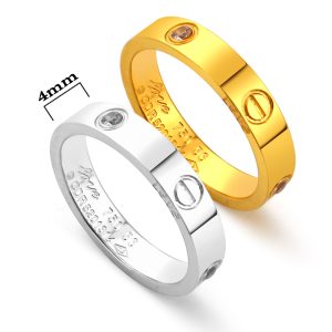 TC091a Nhẫn titan cartier thời trang đẳng cấp