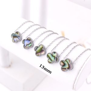 TN857a Dây chuyền nữ titan hoa 4 cánh van cleef 13mm