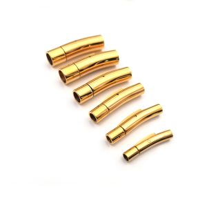 LK018e Khóa Titan kiểu ống tròn kết nối bằng keo mạ màu vàng