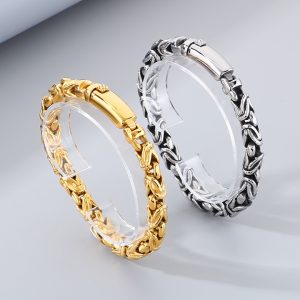 LN168f Lắc tay nam titan 9mm phong cách thái