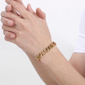 LN171g Lắc tay nam titan phong cách thái