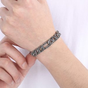 LN171h Lắc tay nam titan phong cách thái