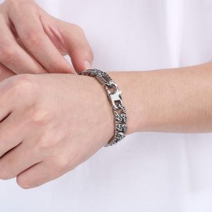 LN171j Lắc tay nam titan phong cách thái