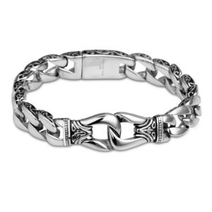 LN172c Lắc tay nam titan phong cách thái