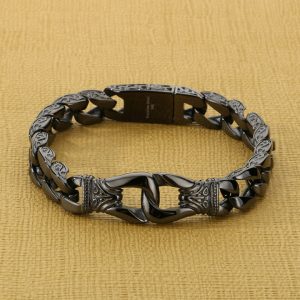 LN172f Lắc tay nam titan phong cách thái