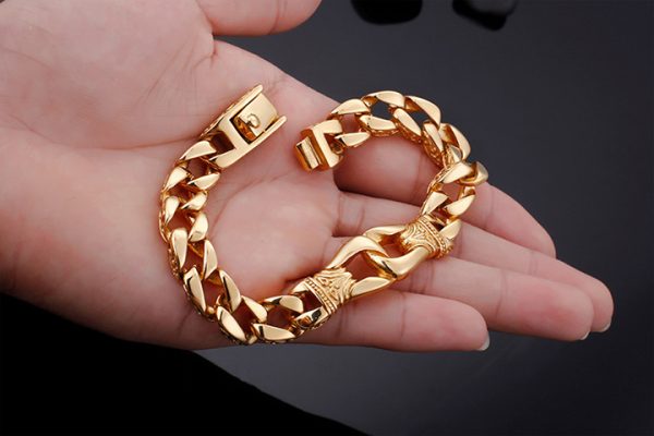 LN172x Lắc tay nam titan phong cách thái