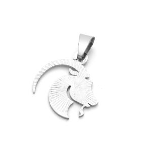MD049a Mặt dây chuyền nữ inox hình cung cự giải
