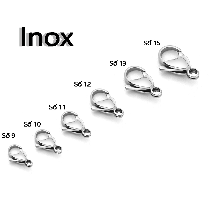 LK002a Khóa càng cua inox dùng trong nữ trang bán bỏ giá sỉ