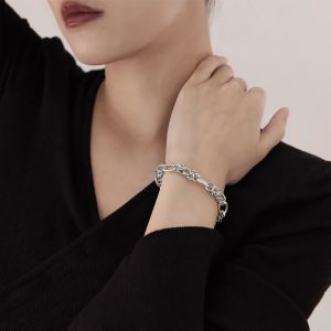 TA310b lắc tay nữ titan khoen tròn cá tính