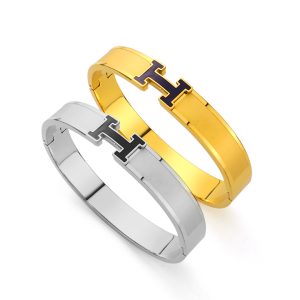TV226a Vòng tay titan chữ H Hermes