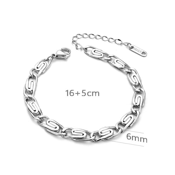 TA326b Lắc tay nữ titan 6mm xoắn ốc
