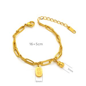 TA328a Lắc tay nữ titan hồ lô