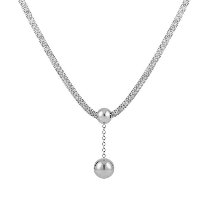 TN887c Dây chuyền nữ titan bi rớt cách điệu