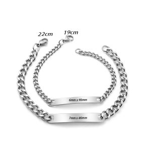 CP020 Lắc tay cặp đôi inox trơn