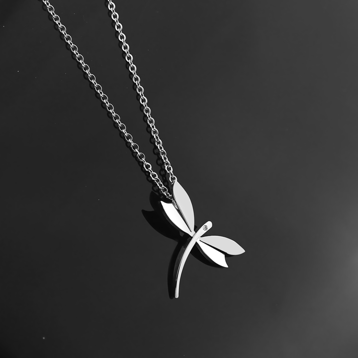 MD118b Mặt dây chuyền inox hình con chuồn chuồn