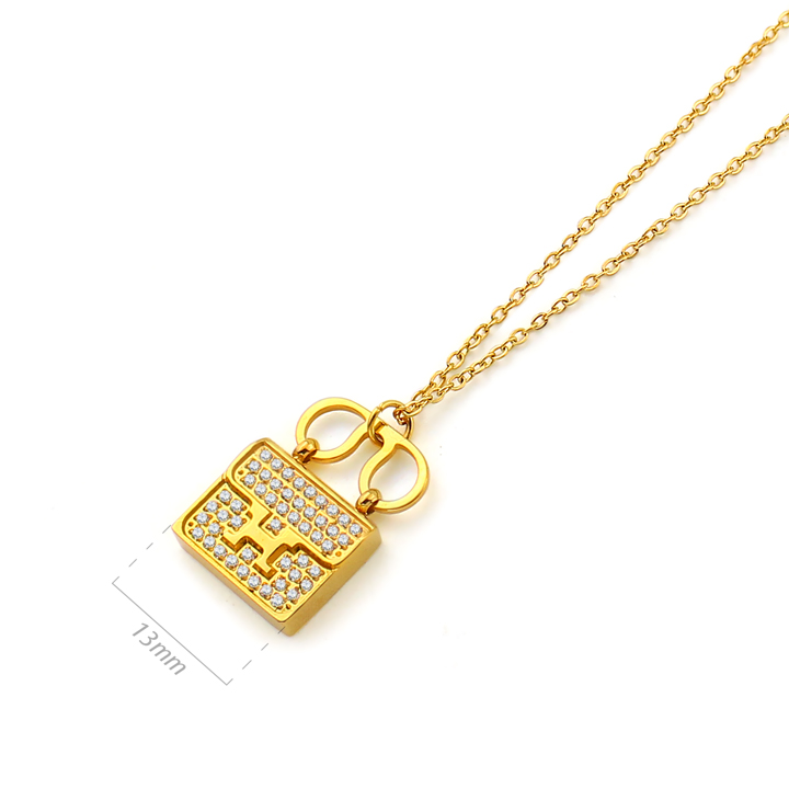 TN167a Dây chuyền titan túi sách thời trang Hàn Quốc