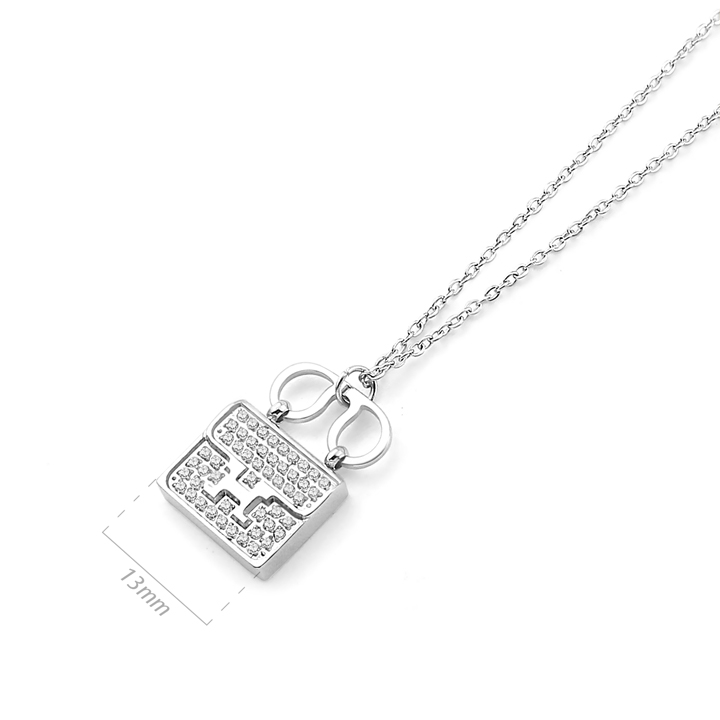 TN167b Dây chuyền titan túi sách thời trang Hàn Quốc