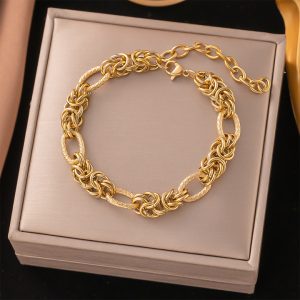 TA310d lắc tay nữ titan khoen tròn cá tính