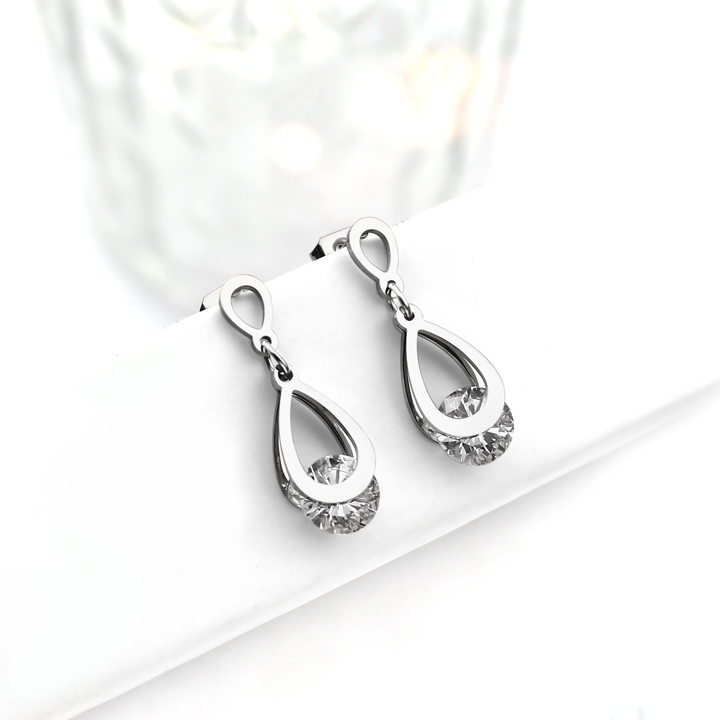 TB144d Bông hoa tai titan hình giọt nước