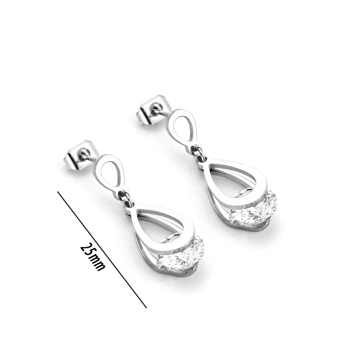 TB144f Bông hoa tai titan hình giọt nước