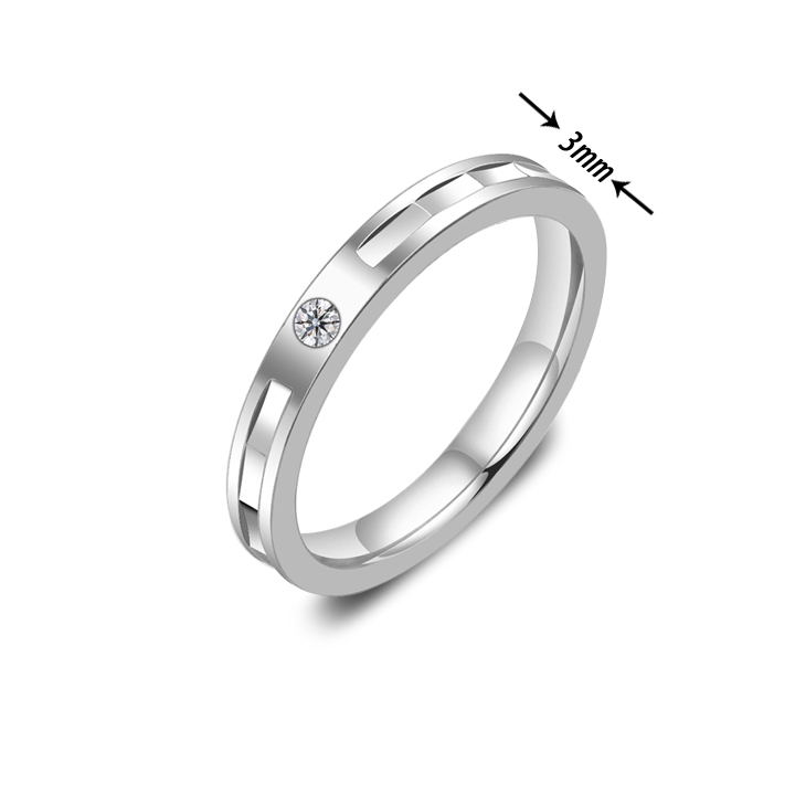 TC343 Nhẫn titan bảng 3mm