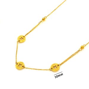 TN119a Dây chuyền nữ titan đông tiền tài lộc may mắn