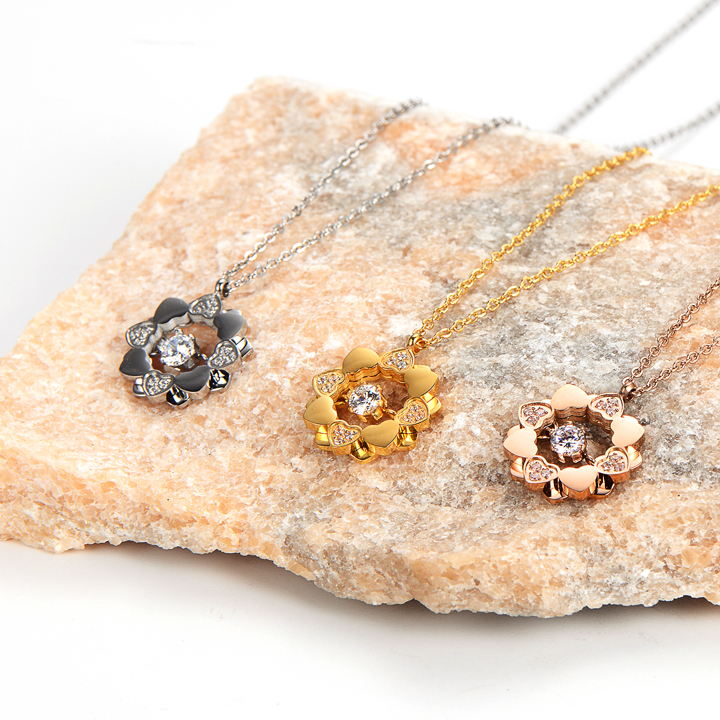 TN236c Dây chuyền nữ titan trái tim