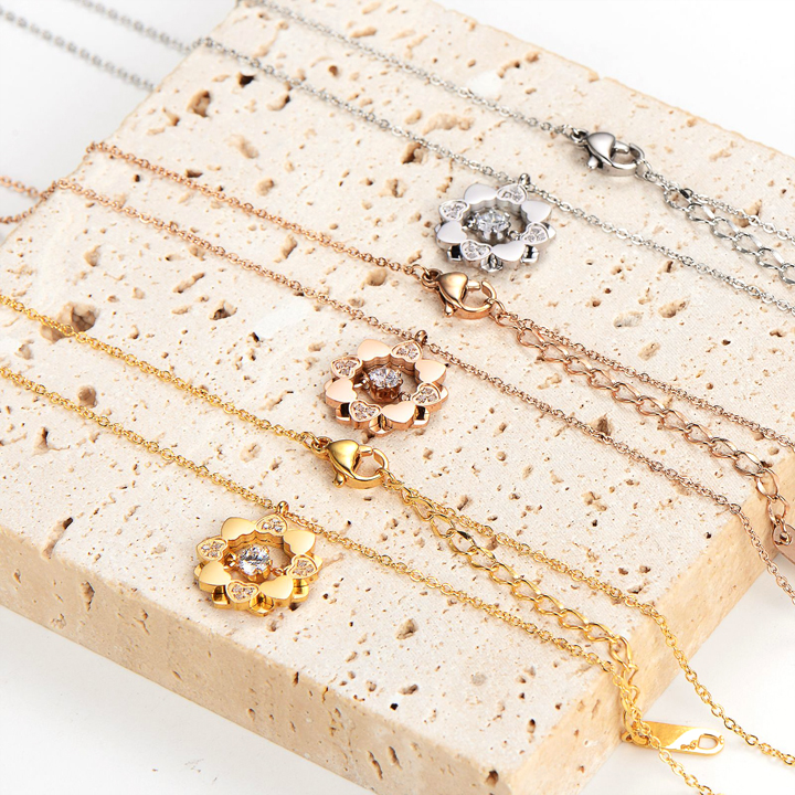 TN236d Dây chuyền nữ titan trái tim