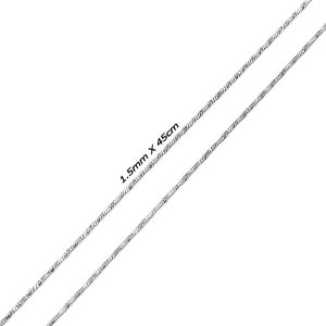 D003c Dây chuyền nữ inox kiểu mì xoắn