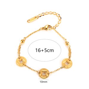 TA075b Lắc tay nữ titan kim tiền