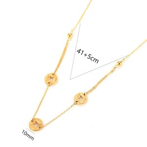 TA075e Dây chuyền nữ titan đồng kim tiền