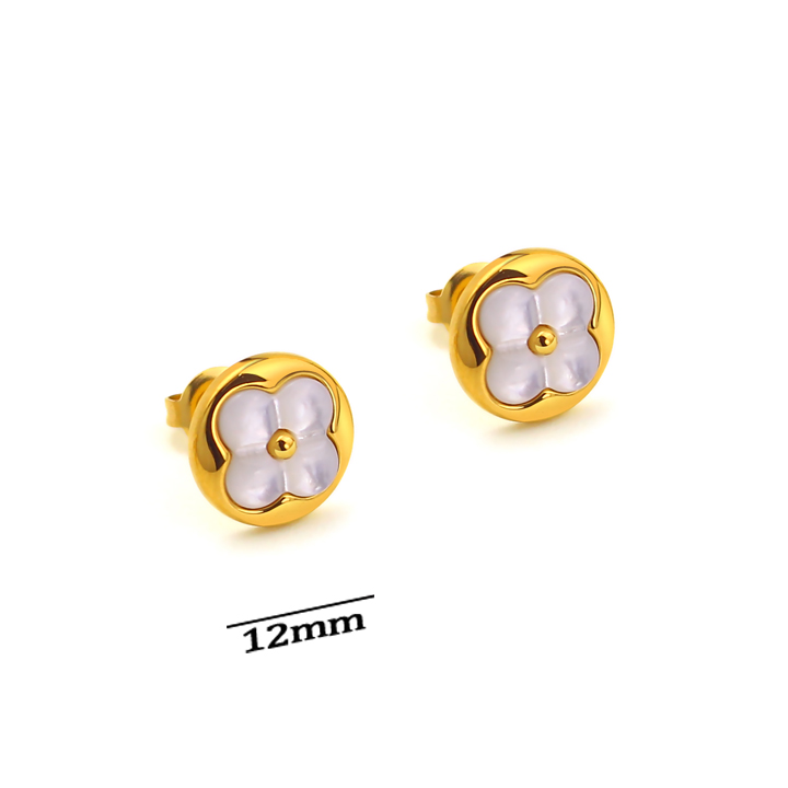 TB318b Bông tai nữ titan LV hình tròn