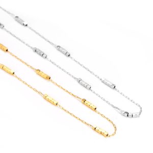 TN698k Dây chuyền nữ titan hạt vuông cách điệu