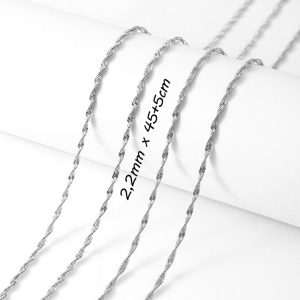 D029b Dây chuyền nữ inox kiểu xoắn