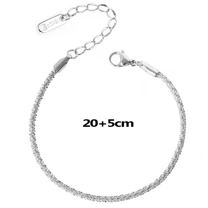 TA651b Lắc chân titan kiểu dây xoắn loại 18KGP xịn