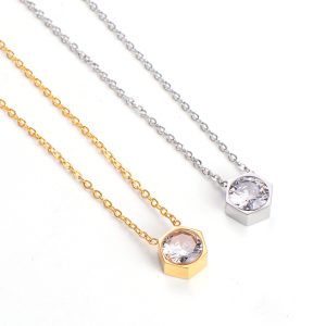 TN806a Dây chuyền nữ titan đầu con tán , đầu con ốc đính kim