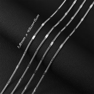 D016b Dây chuyền titan kiểu lặc nhỏ cán dẹp cách điệu