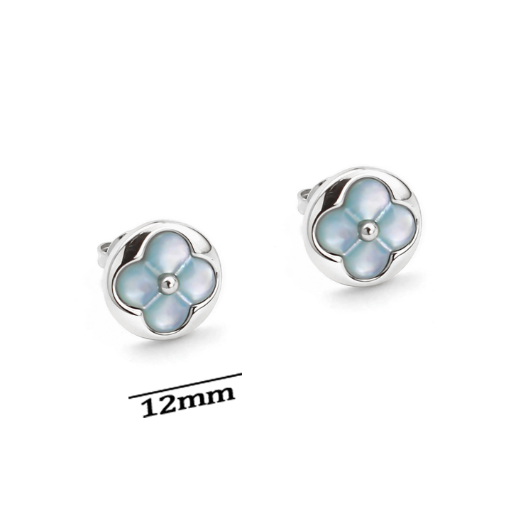 TB320a Bông tai nữ titan LV hình tròn